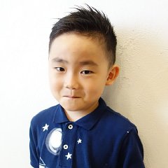 アップバングフェードスタイル