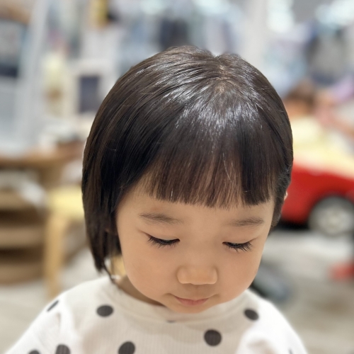 子どもの髪型　ミニボブ