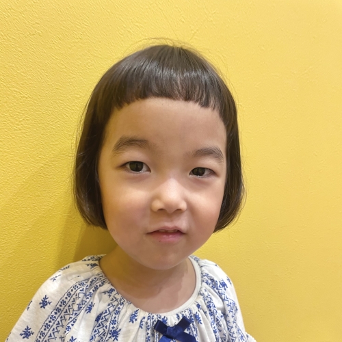 子どもの髪型　丸みボブ