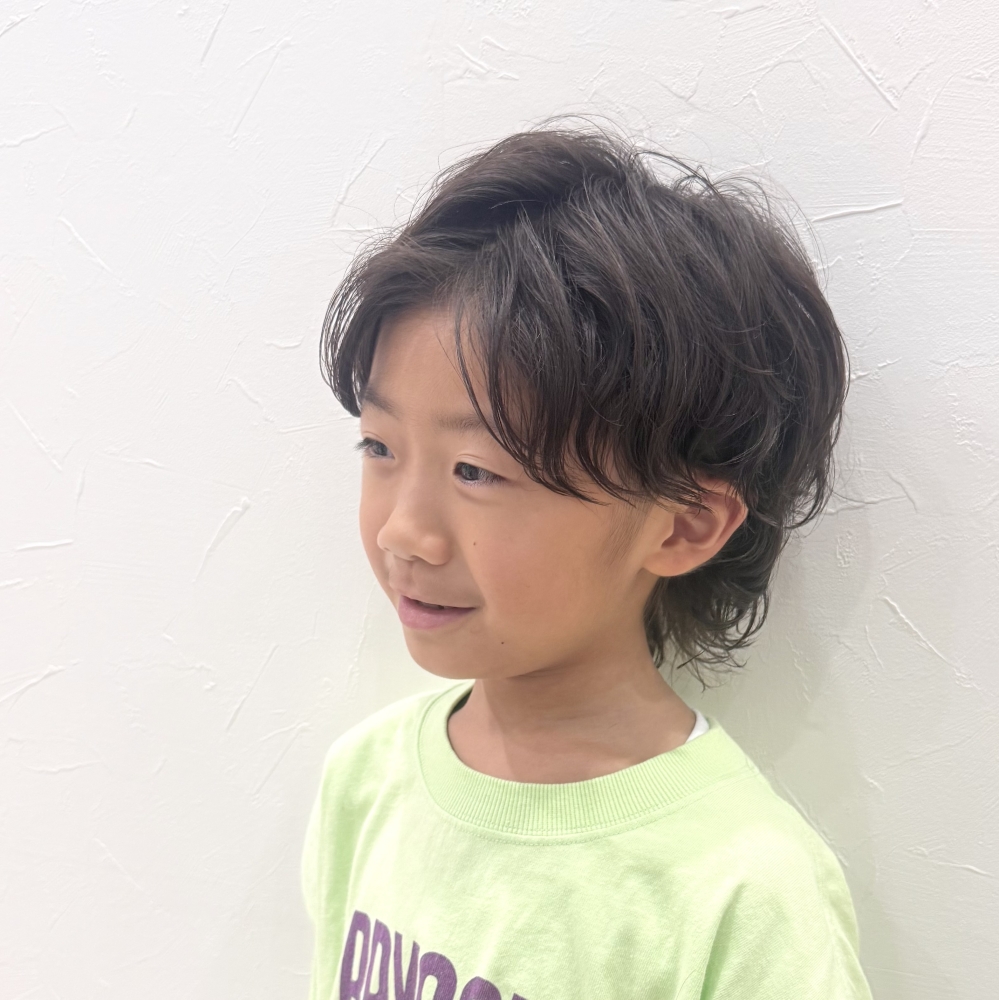 こどもの髪型　ウルフパーマ