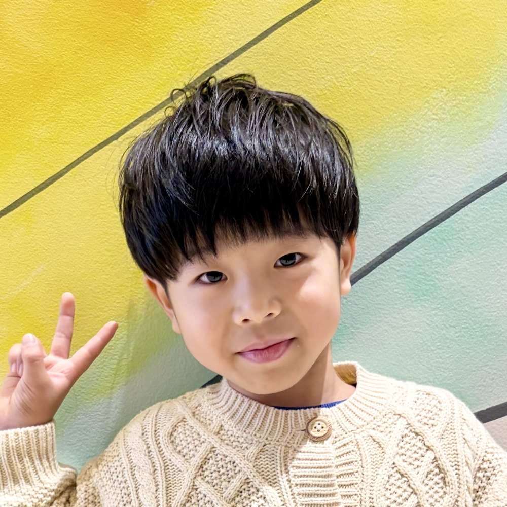 こどもの髪型　2ブロライトマッシュ