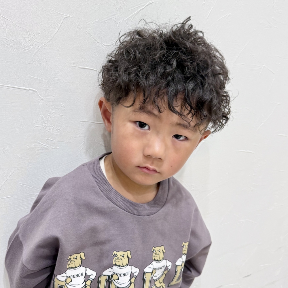 こどもの髪型　スパイラルMixパーマ