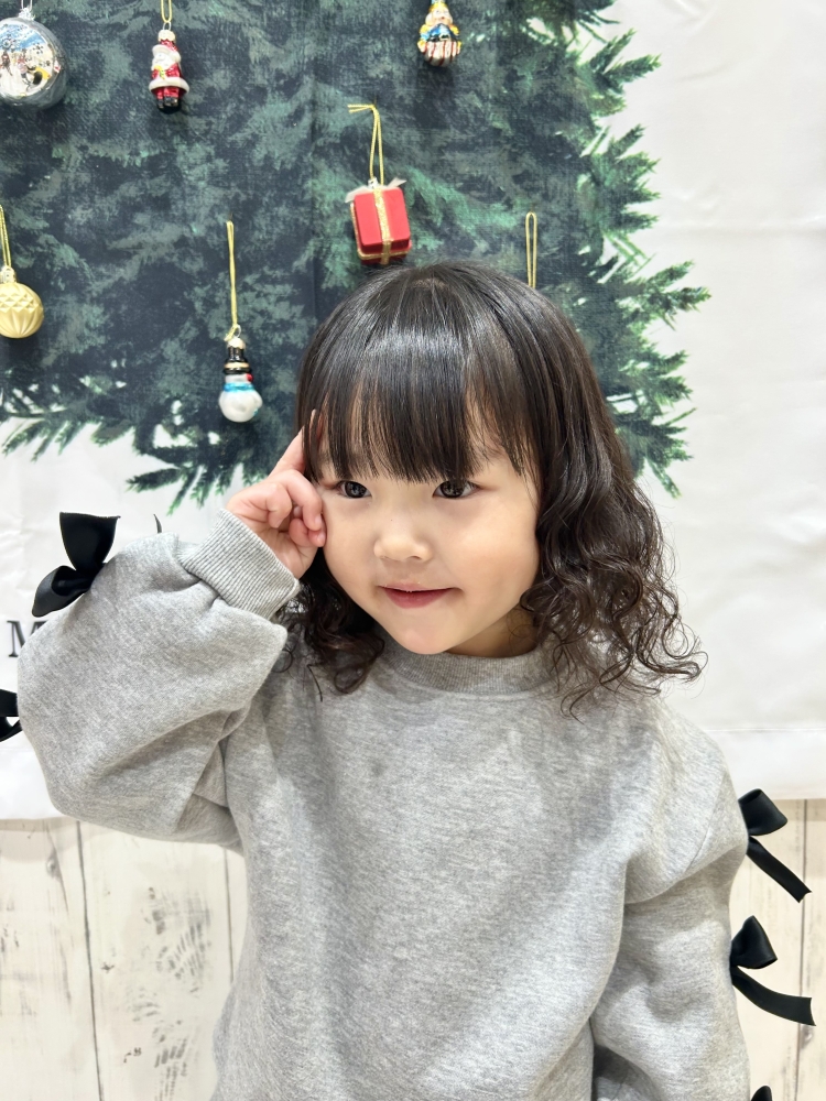 こどもの髪型　プードルパーマ